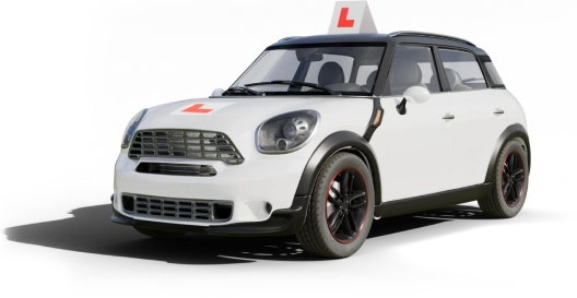 Practical driving test car