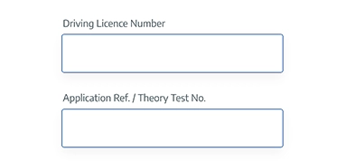 Enter necessary information to change driving test